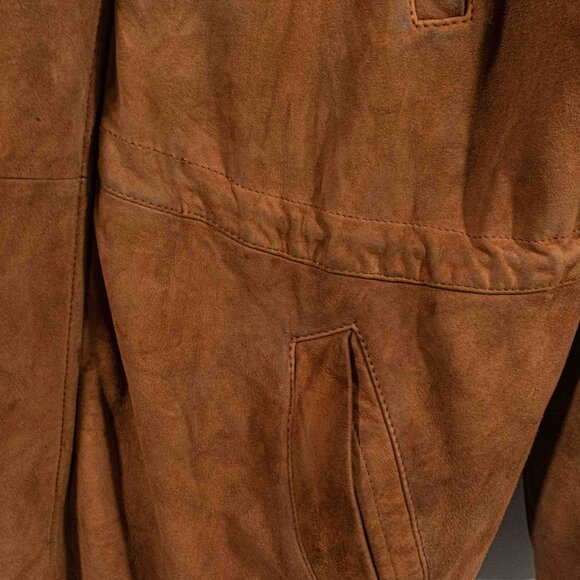 Loro Piana Deerskin Suede Leather Jacket Coat Made in Italy - Picture 6 of 16